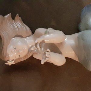 Lladro rare mermaid figurine